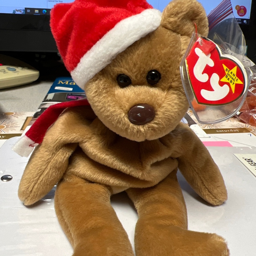 Ty Christmas teddy beanie